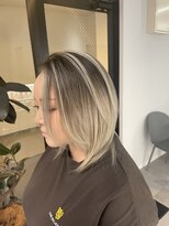 ナンバー 竪町(number+)&nbsp;透明感抜群♪20代30代ダブルカラーブリーチホワイトカラー