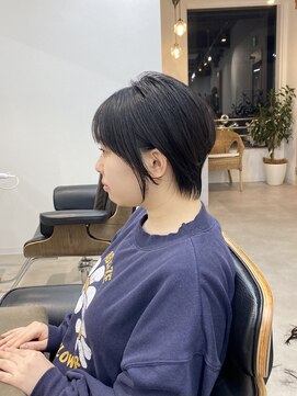 トト 船橋店(toto.) ☆ショートボブルフ小顔ワンレン黒髪ネビージュ秋色[船橋/津田沼