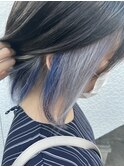 ヒプマイ 碧棺左馬刻 シルバー ブルー インナー イヤリング