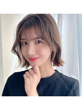 モンド ヘアクリエーション 下荒田店(monde hair creation) 【monde】くびれボブ×インナーカラー×レイヤーカット
