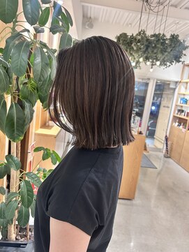 アドラーブル 万代店 (adorable) イメチェンハイライトカラー外ハネボブ大人透明感ヘア