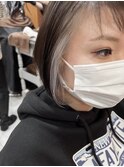 ホワイトベージュ×インナーカラー 大森