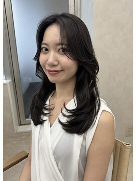 キイ ギンザ(k.e.y GINZA) フロントレイヤー/レイヤーカット/暗髪ヘア/銀座/新橋/築地
