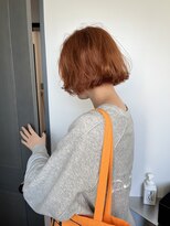 ロールアップスリーブス(ROLL UP SLEEVES)&nbsp;French bob / ダブルカラーオレンジ