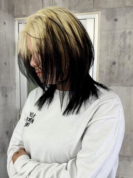 エヴァン(HEVIN) ブロンド×ブラック/ルーツカラー