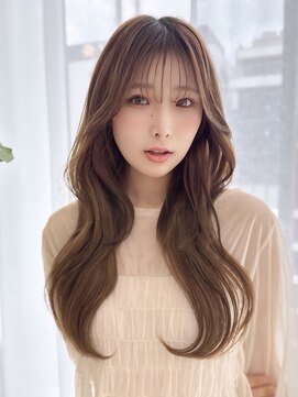 モナ 髪質改善(MONA) 【MONA】韓国風巻き/くびれヘア/ベージュ/くすみカラー/レイヤー