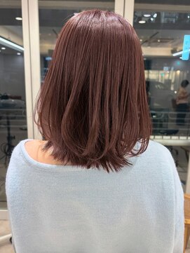 ガーデンヨコハマ(GARDEN YOKOHAMA) 【越後】ミディアムレイヤー ピンクブラウン ブリーチなし