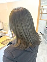 ロッカヘアエジェ(ROCCA hair eje.)&nbsp;デザインカラーアッシュグレージュミディ