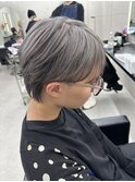 グレー/シルバー/メンズ