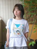 サロン シー(salon sea) salonsea 仙田 くびれボブ×オリーブベージュ