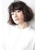 無造作で雰囲気抜群♪　オシャレボブ　暗めカラー×大人ボブ