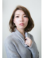 ダアッカ(da acca) 無造作カール☆大人クール×ブラウンベージュ