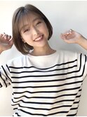 【GARDEN川谷】20代30代大人可愛い小顔ボブ×グレージュ