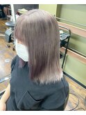 #グレージュ#ボブ#アッシュカラー#ハイトーンカラー#韓国風