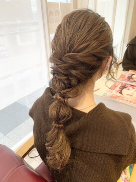 ヘアー ルセロ アット プリム(hair lucero @ prim) 編みおろしヘアセット