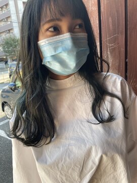 アイディーオー シモノセキ(i.d.o. Shimonoseki) インナーカラー×ターコイズ