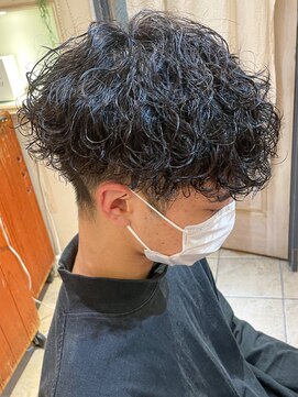 キャンバス バイ ネオリーブ 横浜西口(Canvas by neo.) マッシュ 刈り上げ 波巻きパーマ 波打ちパーマ 横浜