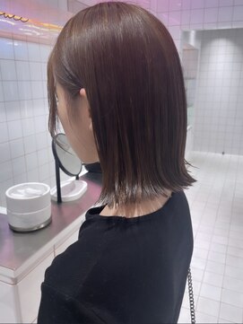 ロンドルーチェ 心斎橋(Lond luce) ダークアッシュ/ミディアムレイヤーカット［髪質改善/縮毛矯正］