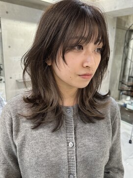 サイン 表参道(SIGN) 韓国ヘアイメチェンハッシュカット似合わせカットレッドブラウン