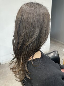 シェル 吉祥寺(shell) グレージュカラー/ボブウルフ/黒髪/ココアベージュ