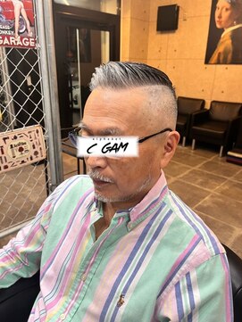 アルファベットシーガム(C gam) 震災刈りスキンフェードfromコウジキッカワ