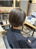 白髪も染めつつ透明感ベージュに