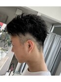 ツーブロックスパイキーショート