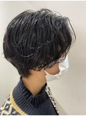 ショートボブレイヤーカットミディアムウルフくびれ透明感カラー