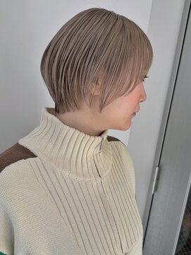 ゴーズゴードットビー 吉祥寺(go s go .b) ミルクティーベージュ/ショートボブ/ショートカット/吉祥寺