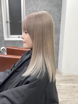 ジゼル(gisele) 仙台ベージュブリーチダブルカラーハイトーン