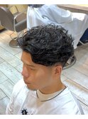 ラルフカール　フェード　海外風　メンズパーマ