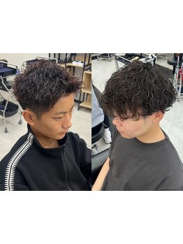忙しい朝でも簡単に決まる♪カット＋パーマ9900円～/フォルムにこだわるメンズカットで第一印象も◎