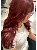 ドクターズサロン レラパール&nbsp;ピンクブラウン/うるさらロング/小顔ウェーブヘア/前髪あり