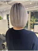 【marfe】白髪ぼかしカラー＿ハイトーンボブ＿ショートボブ