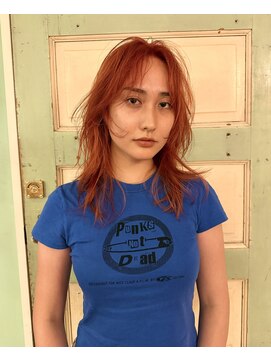 ランプ 代官山(the lamp) シャープレイヤーハッシュカットオレンジカラー