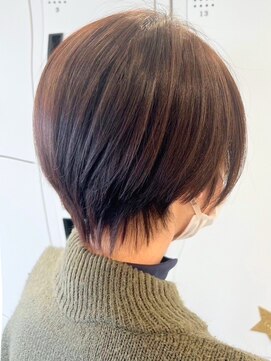 グランデュール 東静岡池田店(GRANDEUR) 大人マッシュショート丸みショート黒髪ショートベリーショート