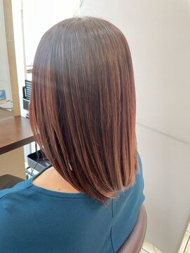 髪質改善/顔周りレイヤーカット/グレージュ[千葉/千葉駅]