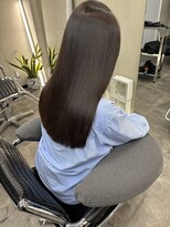 ファビ 渋谷(Fab) くびれヘア/暗めカラー/アプリコットオレンジ/縮毛矯正