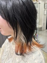 銀座ラボ 千葉店(LA BO)&nbsp;ブラック×オレンジ インナーデザインレイヤー
