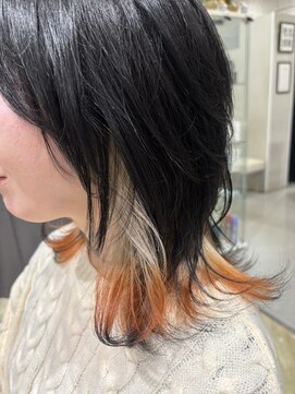 銀座ラボ 千葉店(LA BO) ブラック×オレンジ インナーデザインレイヤー