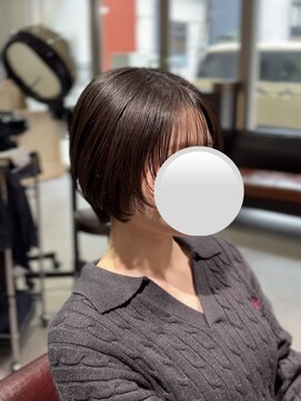 アイノア シノン 神保町(AInoa sinon) ボブにしたいのに膨らむ髪を扱いやすい髪質へ/ウルフボブ