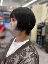 ファースト 長町店(first)&nbsp;【透明感◎寒色暗髪】カッコ良さと女性らしさのあるショートヘア