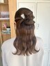 ヘアセット(ハーフアップ) ￥4000 [佐賀駅]