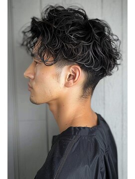 ラル 水戸県道50号店(Lalu.) 刈り上げセンターパート/波巻きツイストスパイラル/水戸