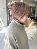 ハーフェン(HAfeN)&nbsp;【札幌円山美容室】ブリーチ無し白髪ぼかし×ショートボブ
