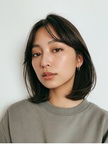 ロディーナ 大口 新子安(rodina)&nbsp;ミルクティーブロンド/ダークブルー/デジタルパーマ/大口新子安