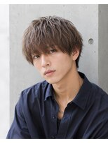MEN's Baguz MEN'Sカット/ MEN'Sパーマ/ MEN'Sカラー 韓国風ブラウン束感マッシュニュアンスメンズヘア