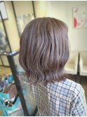 グレーヘアーボブ長め