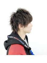 バージョン(Ver.)&nbsp;束感 メンズ ウルフ ツイストパーマ 【Ver. 柏】