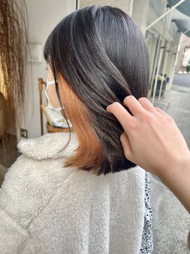 ソア(soa) インナーカラー/オレンジ